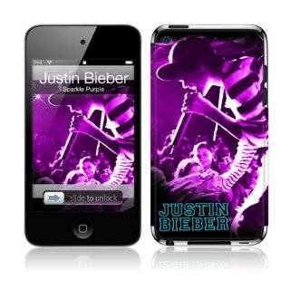  iPod Touch 4G Justin Bieber #1 My World 2.0 Vinyl Skin kit 