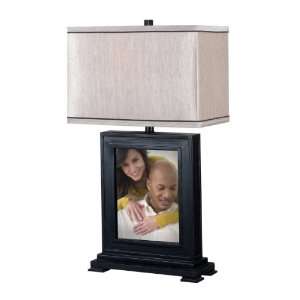  Memento Table Lamp by Kenroy Home   Black Finish with 