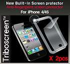    fingerpri​nt Screen protector for iphone 4 4S /Zagg/Belkin i4af2