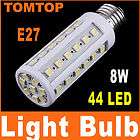 44 LED 8W E27 Corn Light Bulb White Light 360° 220V