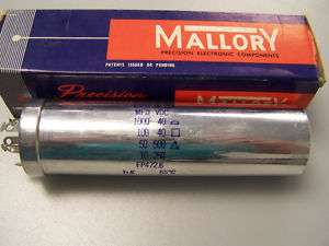 MALLORY CAN CAPACITOR 1000/100/50/10 @40/40/500/250 VDC  