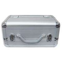 15 Professional Cosmetic Makeup Beauty Hard Case Box SILVER (3 Tray 