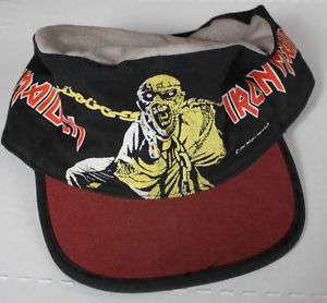 Iron Maiden Orig Vintage Derek Riggs Concert Hat 1983  