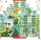 ISRAEL 20 New Sheqalim Banknote World Paper Money Currency Bill p59b 