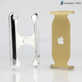 Stylish Gold / CHROME Dual Hard Case Cover Bumper for Apple iPhone 3GS 