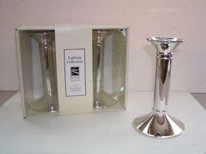 LUNT SILVERPLATED CANDLESTICKS C7CRV (SET OF 2)  
