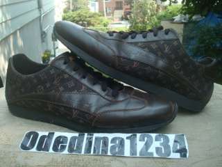 Louis Vuitton Monogram Brown Lace Up Mens Sneakers Size Sz 11.5 (LV 10 