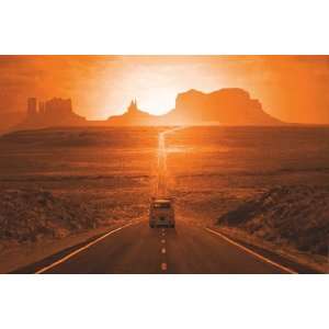  Scenery Posters: Monument Valley   Sunset Driving   23 