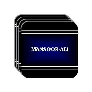  Personal Name Gift   MANSOOR ALI Set of 4 Mini Mousepad 