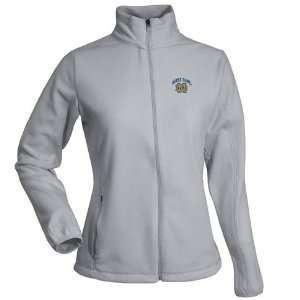  Notre Dame Womens Sleet Full Zip Fleece (Grey): Sports 