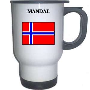  Norway   MANDAL White Stainless Steel Mug Everything 
