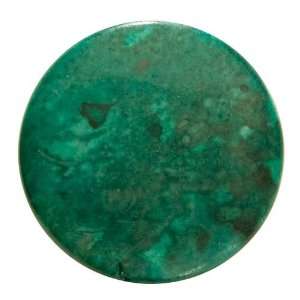  Green Malachite Jasper Focal Beads (Dyed) Disc 25mm (4 