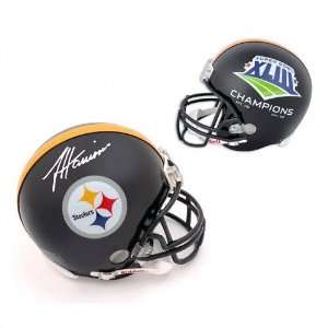 James Harrison Autographed Helmet  Details: Pittsburgh Steelers 