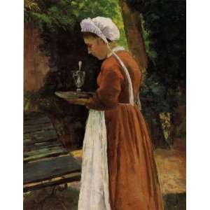  Oil Painting: The Maidservant: Camille Pissarro Hand 