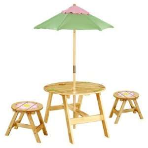   Magic Garden Outdoor Table and Chair Set with Bench: Home & Kitchen