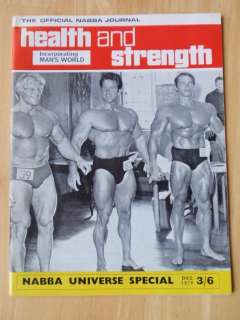 HEALTH and STRENGTH muscle magazine/ARNOLD SCHWARZENEGGER/Dave Draper 