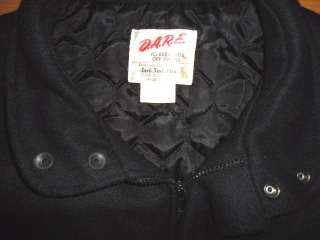 vtg DARE D.A.R.E. TO KEEP KIDS OFF DRUGS WOOL JACKET L  