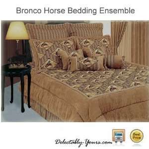   Rider Western Cowboy Bedding Comforter Set & Pillows: Home & Kitchen