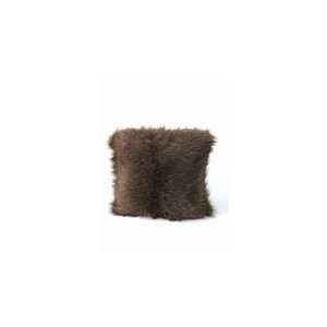  Fur Pillow Knitted Soft Brown Pillow: Home & Kitchen