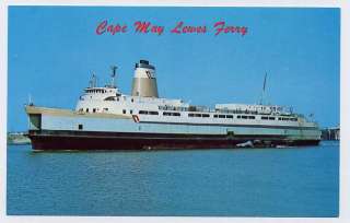 CAPE MAY NJ   LEWES DE Ferry postcard  