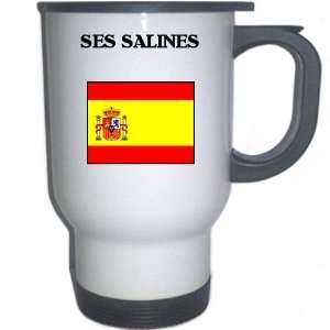  Spain (Espana)   SES SALINES White Stainless Steel Mug 