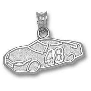  Jimmie Johnson #48 Solid Sterling Silver Car Pendant 