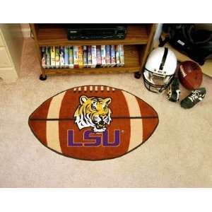  Louisiana State LSU Tigers FOOTBALL SHAPED AREA WELCOME 