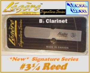 Bb Clarinet Legere #3¼ Reed   Légère SIGNATURE *NEW  