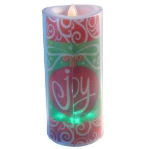    Joy LED Shimmer Faux Candle by Lori Siebert