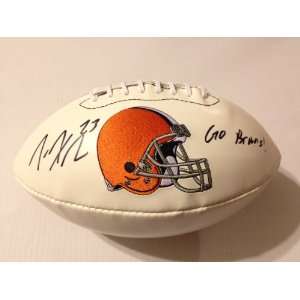 Cleveland Browns JOE HADEN Signed Autographed Logo Football INSC. Go 