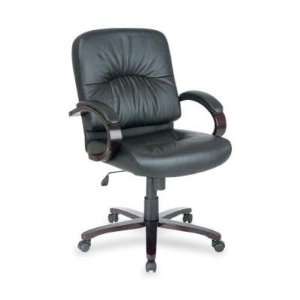   Lorell Lorell Woodbridge Series Managerial Mid Back Chair: Office