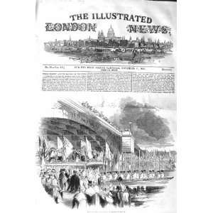  1843 LORD MAYOR EMBARKING SOUTHWARK BRIDGE LONDON