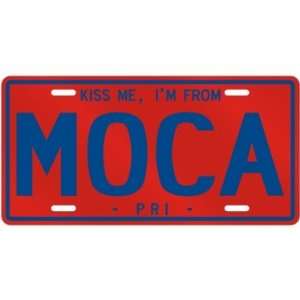  NEW  KISS ME , I AM FROM MOCA  PUERTO RICO LICENSE PLATE 
