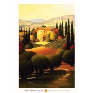    Green Hills Of Tuscany II   Max Hayslette 13.75x19