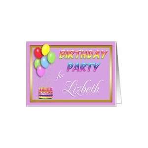  Lizbeth Birthday Party Invitation Card Toys & Games