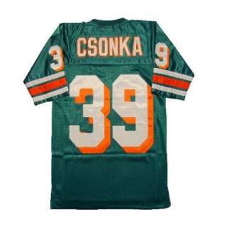 Larry Csonka #39 Miami Dolphins Green Sewn Throwback Mens Size Jersey 