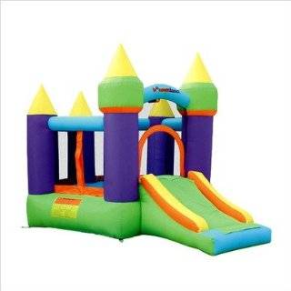   Bounceland Castle W/Hoop Inflatable Bounce House Bouncer Toys & Games