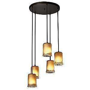   Luce 5 Light Cluster Pendant by Justice Design Group: Home & Kitchen