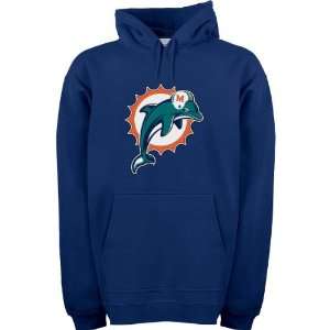  Reebok Miami Dolphins Logo Patch Hooded Fleece: Sports 
