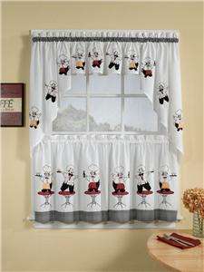   Valance Kitchen Curtain. Insert Valance and tier curtains listed