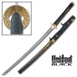 United Kogane Dynasty Forged Katana Damascus Sword  