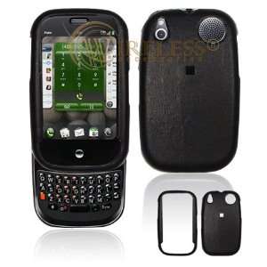  Black Leather Texture Phone Hard Cover for Palm Pre Sprint 