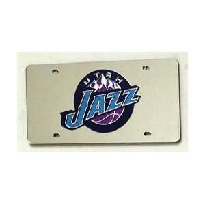  UTAH JAZZ (SILVER) LASER CUT AUTO TAG: Sports & Outdoors