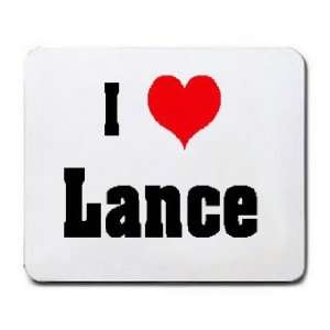  I Love/Heart Lance Mousepad