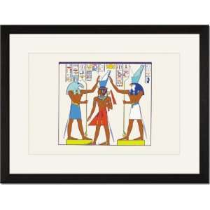   Black Framed/Matted Print 17x23, Ramses II Made King