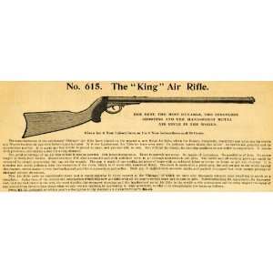   Gift King Air Rifle Gun Firearms   Original Print Ad