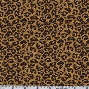  45 Wide Michael Miller To Kisii Leopard Brown Fabric By 