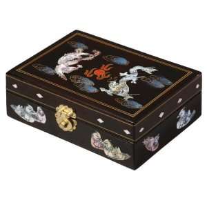   Box With Mirror Chinese Dragon & Phoenix Design: Home & Kitchen