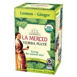 La Merced, Organic Yerbamate With Lemon & Ginger  Grocery 