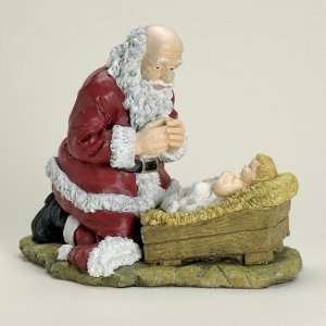 Roman 82272 Kneeling Santa Christmas Figurine